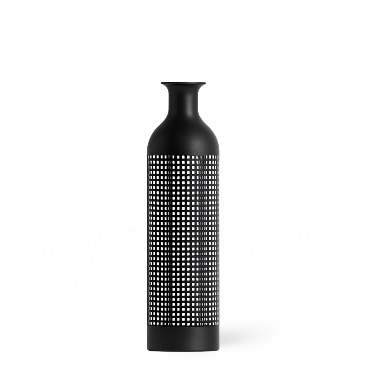 Vase en métal noir Maze 61cm
