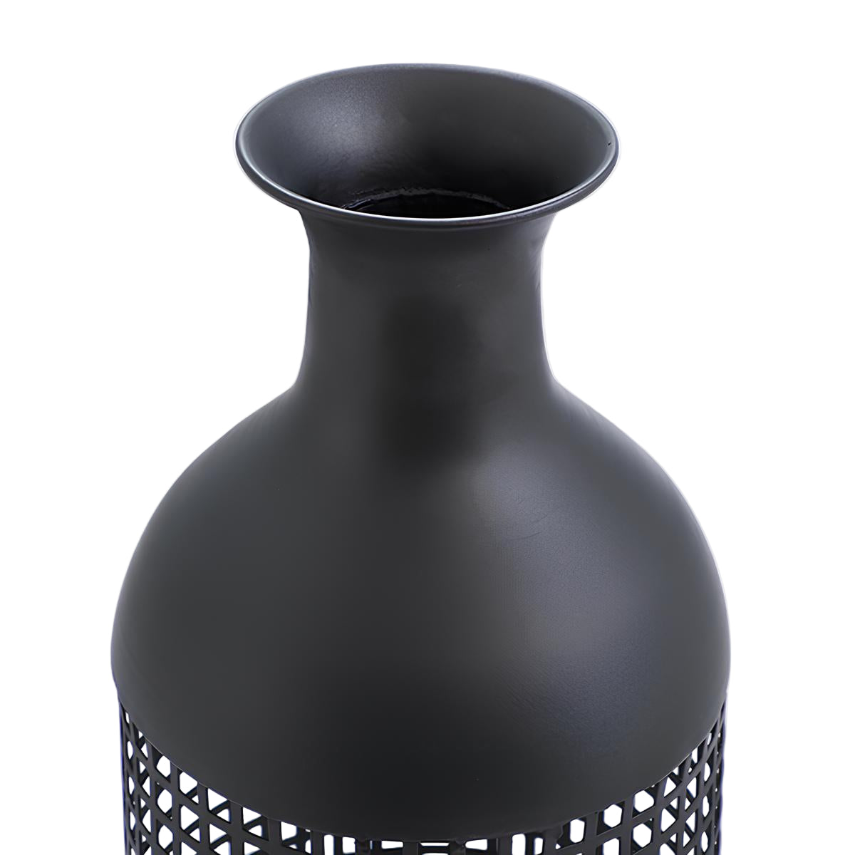 Vase en métal noir Maze 61cm