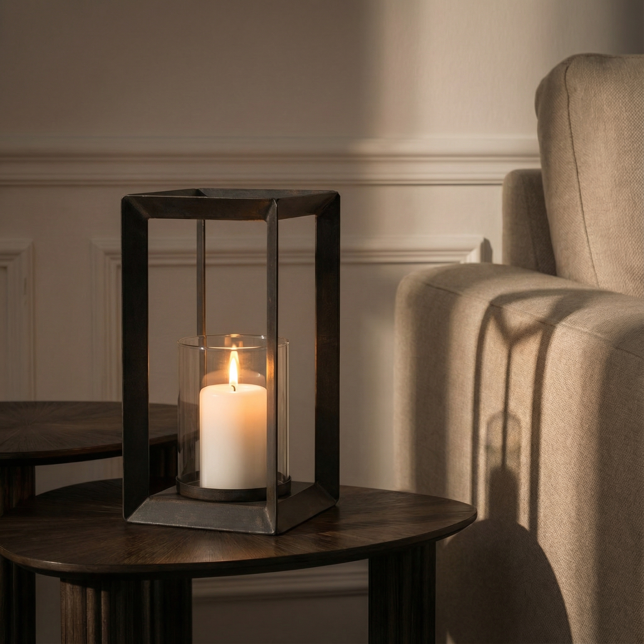 Lanterne en métal Kael