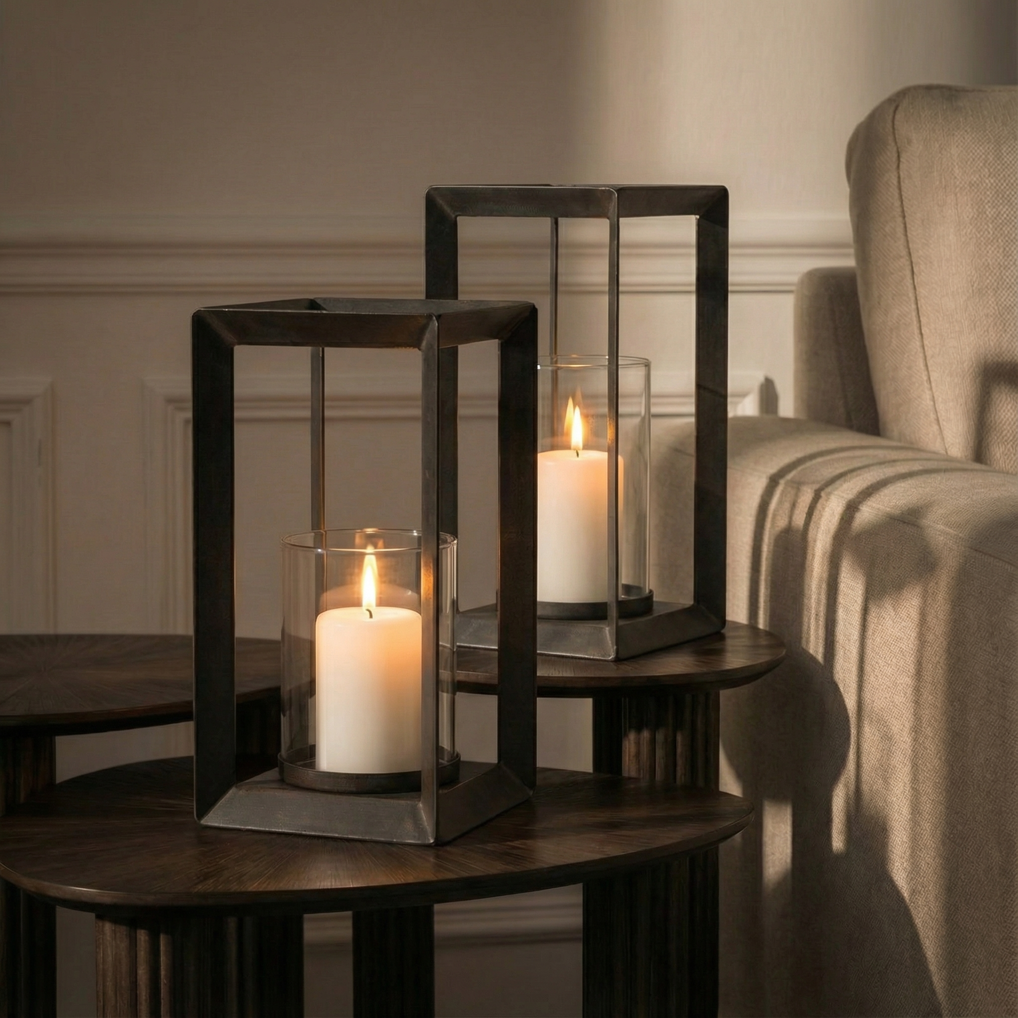 Lanterne en métal Kael