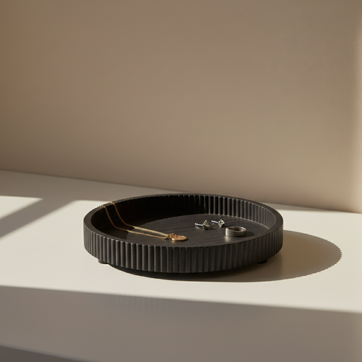 Bandeja decorativa redonda Palma