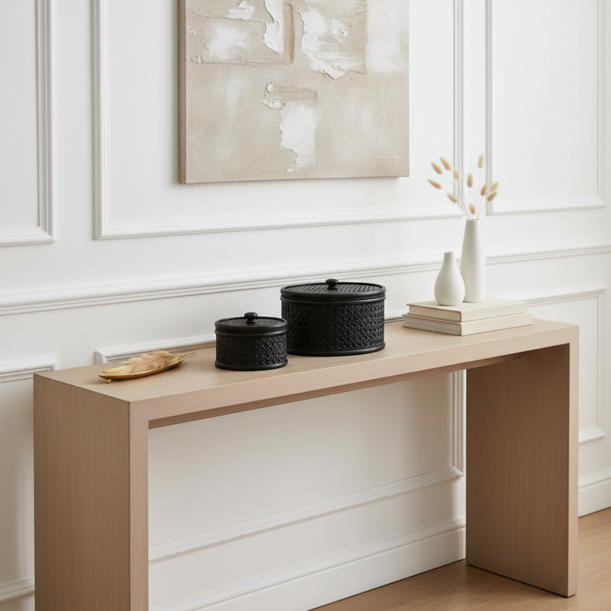 Round Rattan Boxes Mila