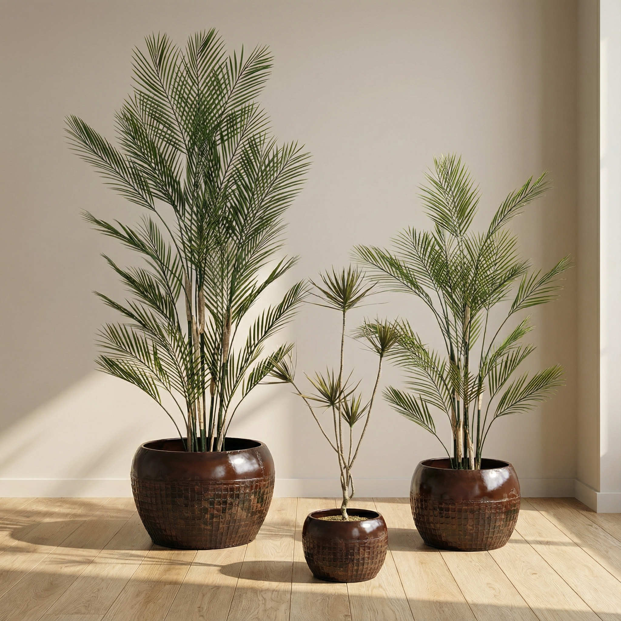 Cache-pots en métal Elen