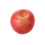 Pomme artificielle rouge et jaune en plastique avec tige verte