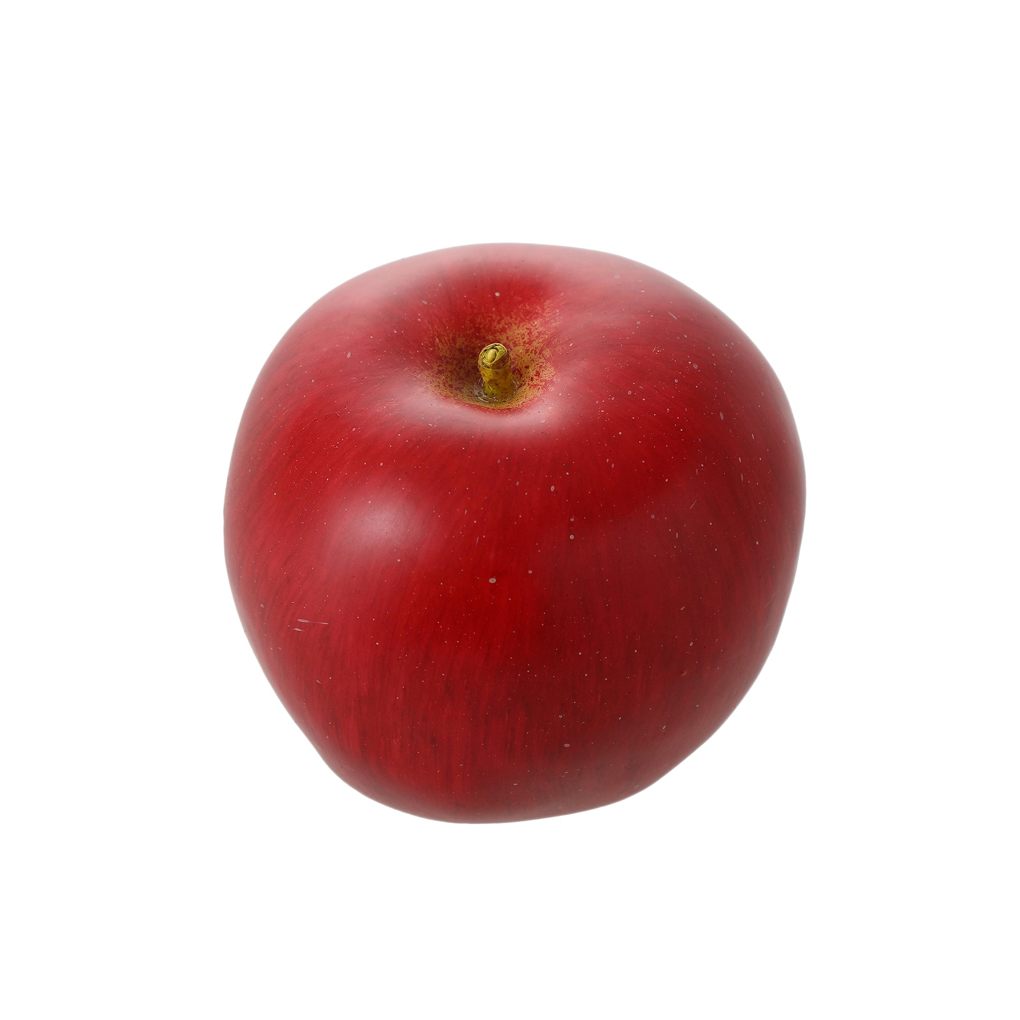 Pomme artificielle rouge foncé en plastique