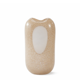 Vaso in vetro soffiato opalino 37 cm