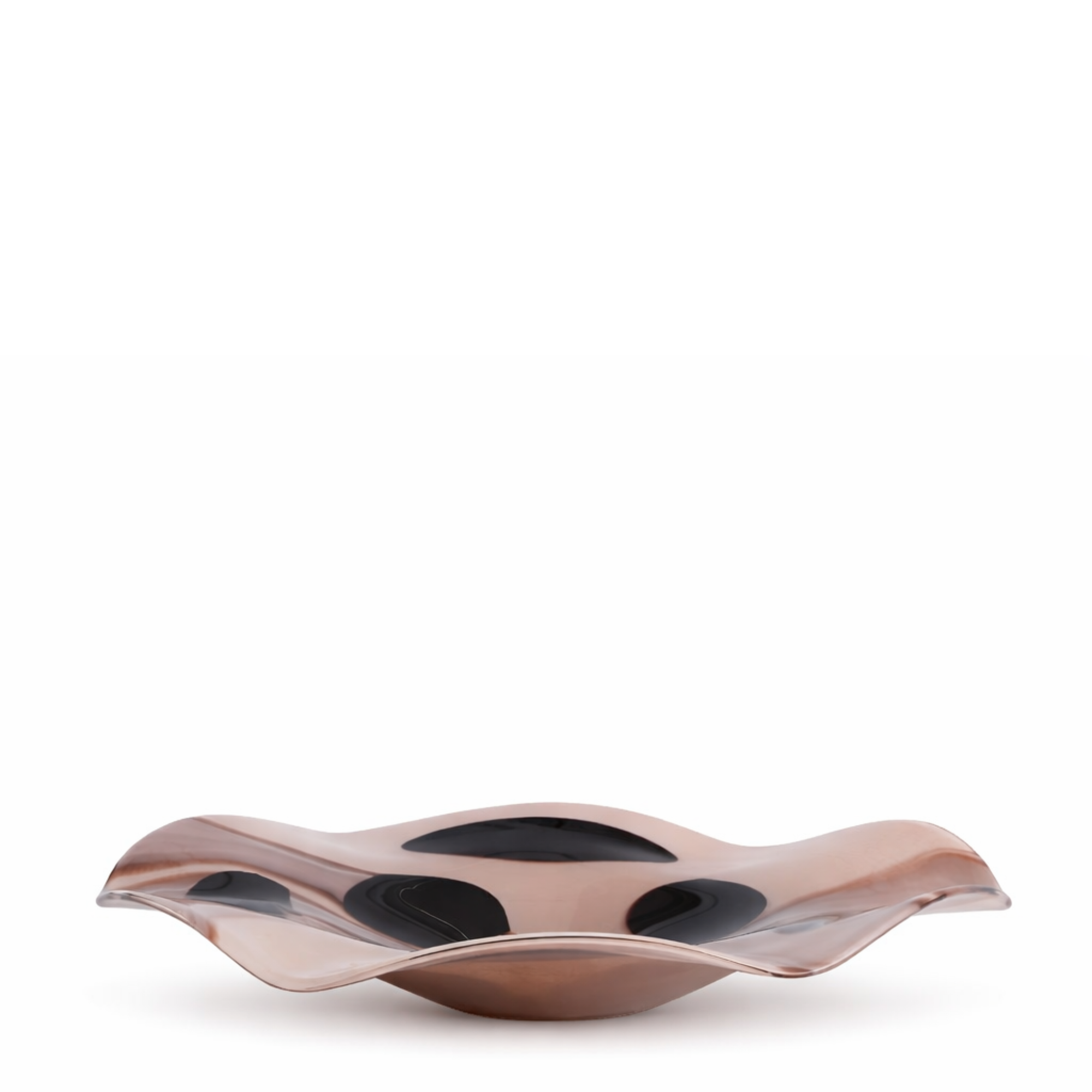 Assiette en verre soufflé Dots 41cm