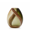 Vaso in vetro soffiato olivina 25 cm