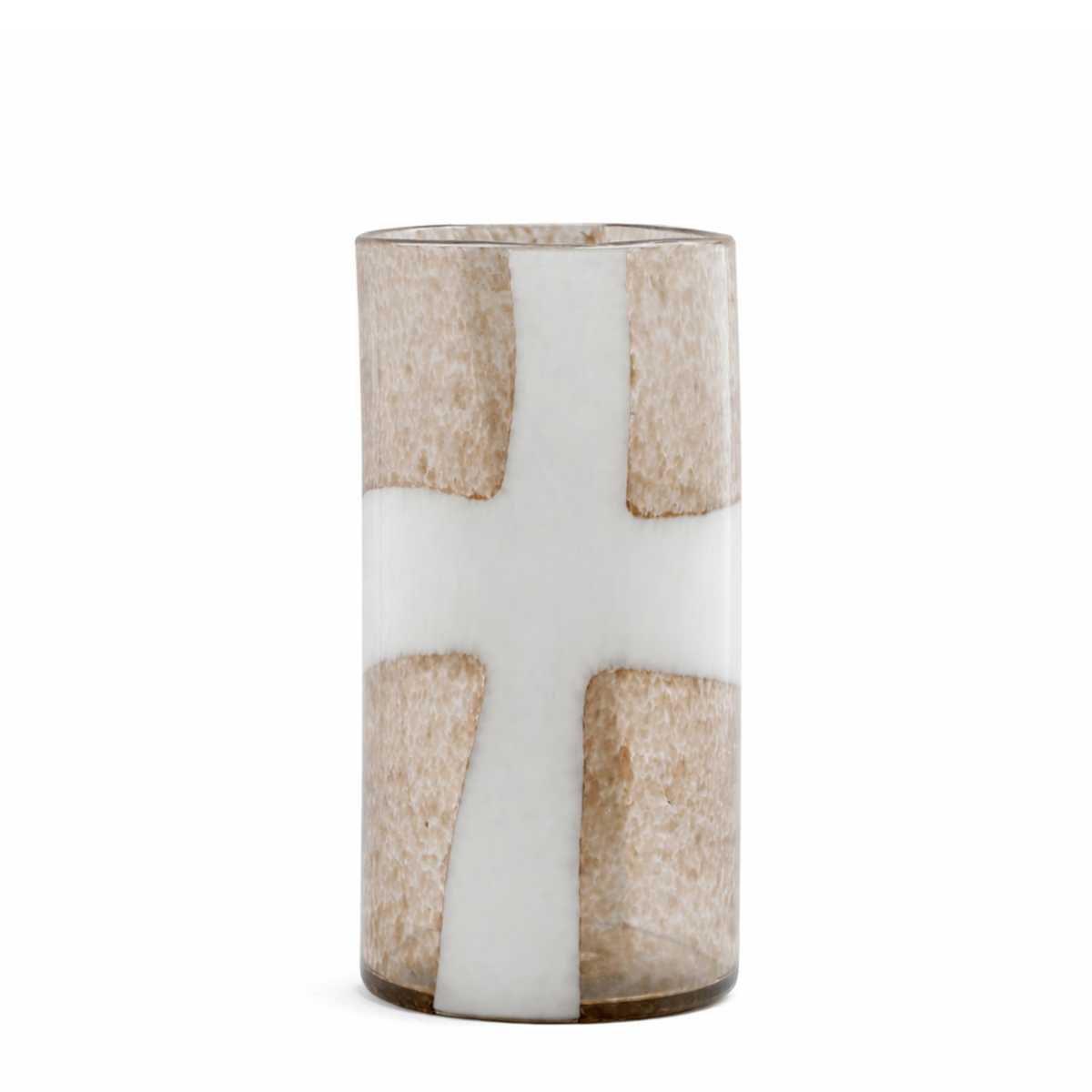 Jarrón de vidrio soplado moteado Mirage de 39 cm