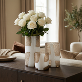 Vaso in vetro soffiato maculato Mirage 29 cm