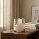 Vase en verre soufflé moucheté Mirage 20 cm