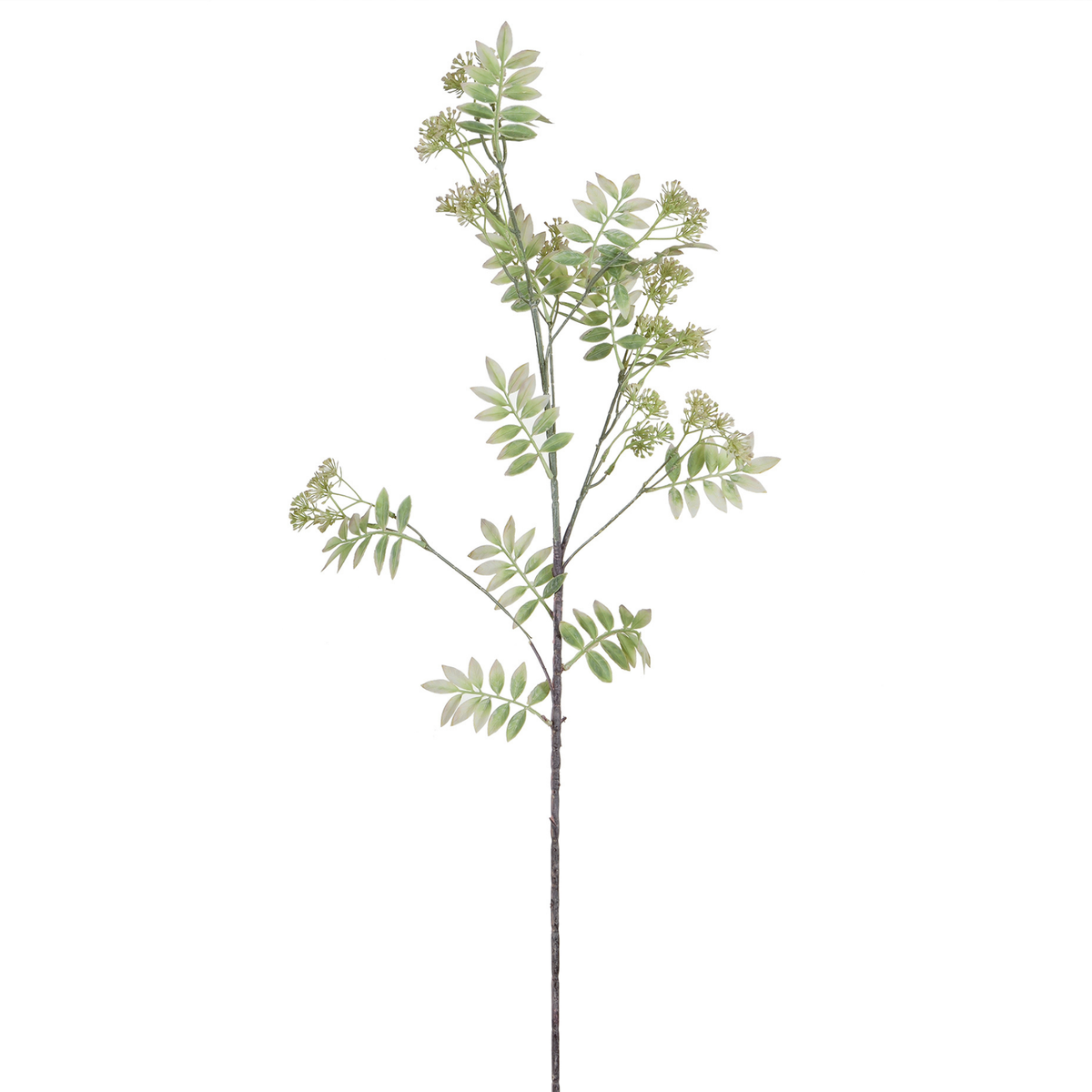 Feuillage pointu avec fleurs 110 cm