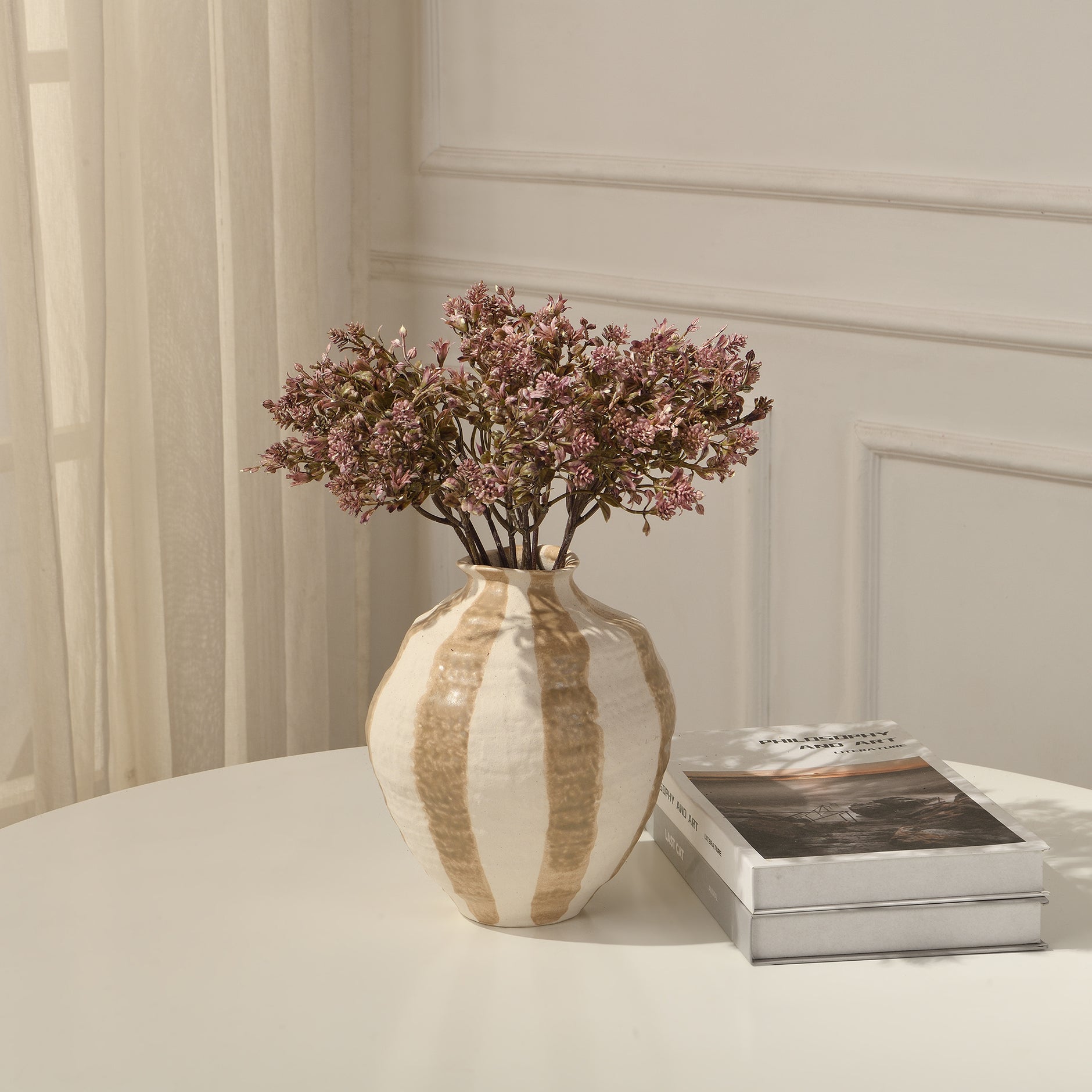G&S homedeko G&S Fiori artificiali in seta realistici in elegante vaso