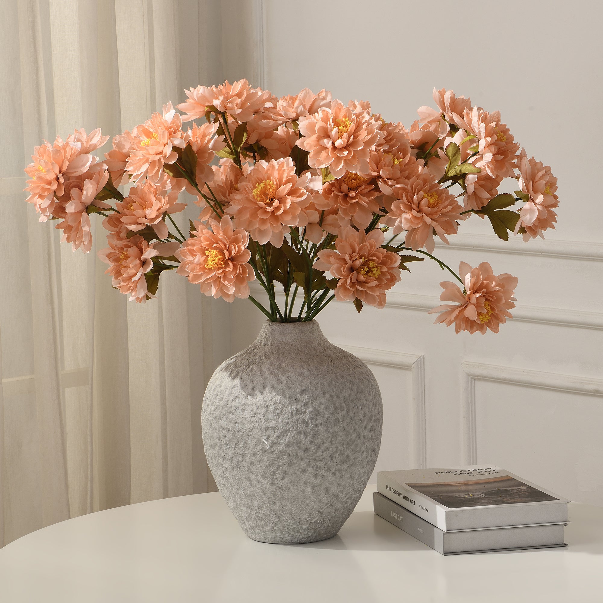 Tige de Dahlia 3 fleurs 63 cm