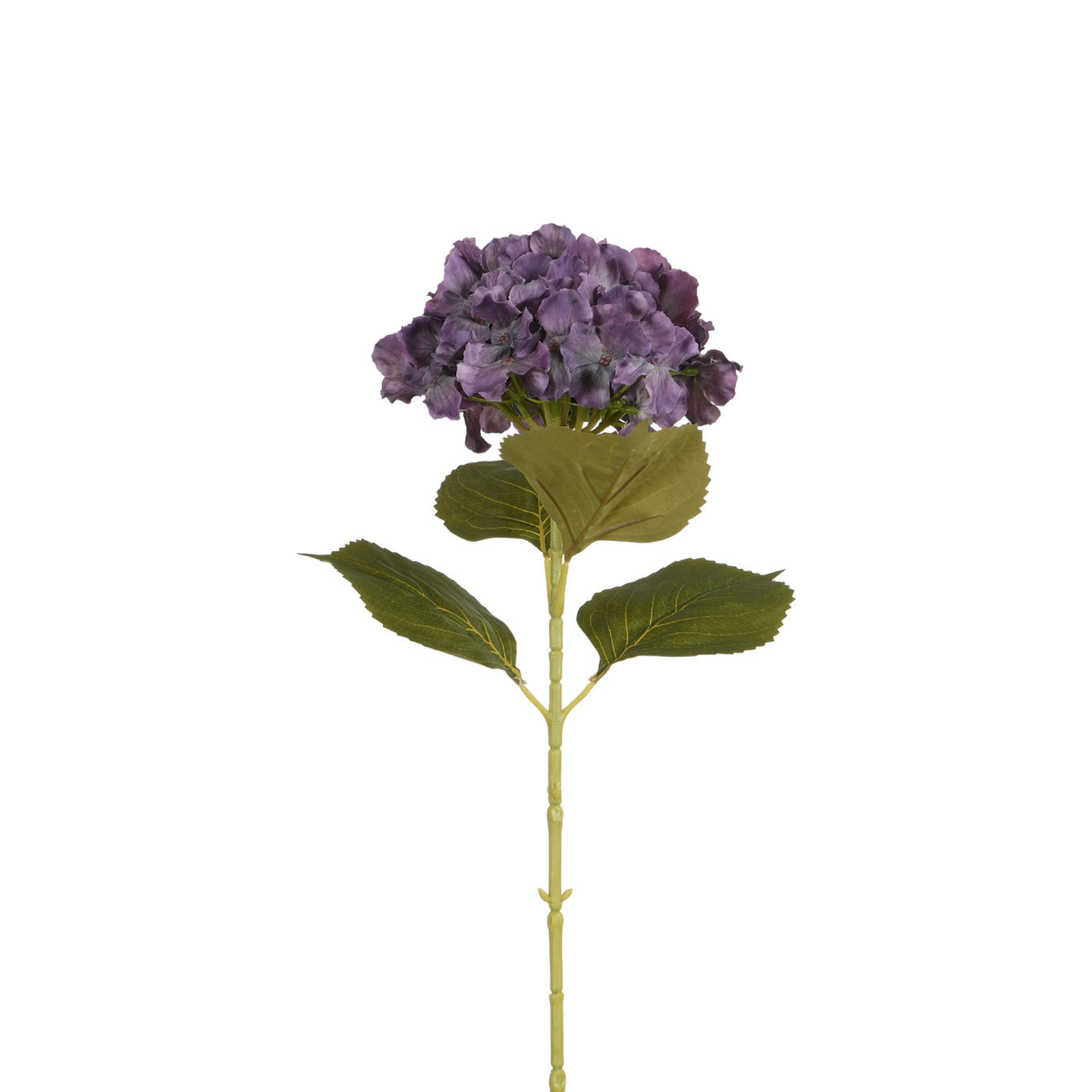 G&S Homedeko Composizione Floreale Artificiale In Vaso Ceramica - Ortensie, Margherite E Foglie Di Seta - Decorazione Per Interni