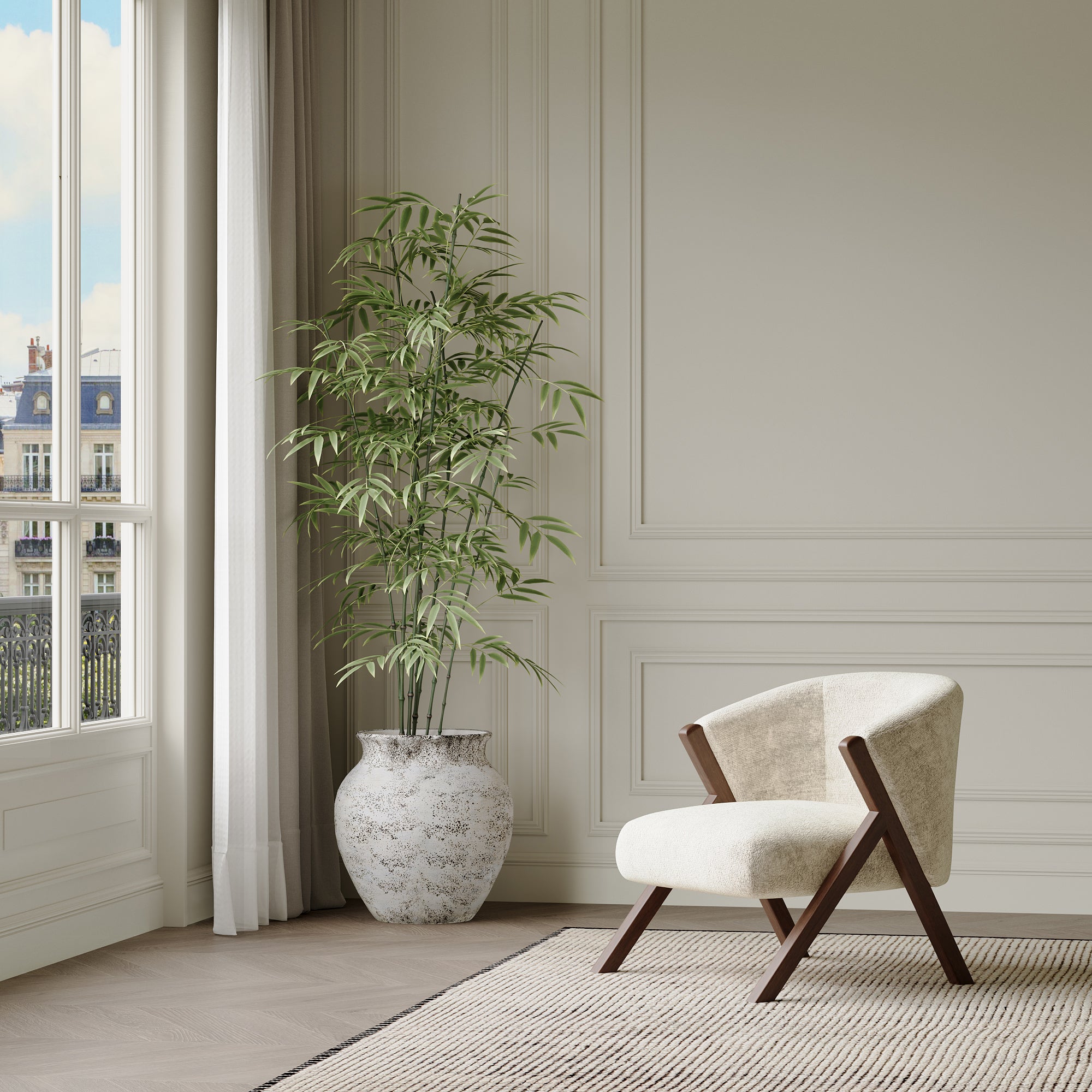 Cache-Pot Antica col évasé 51 cm