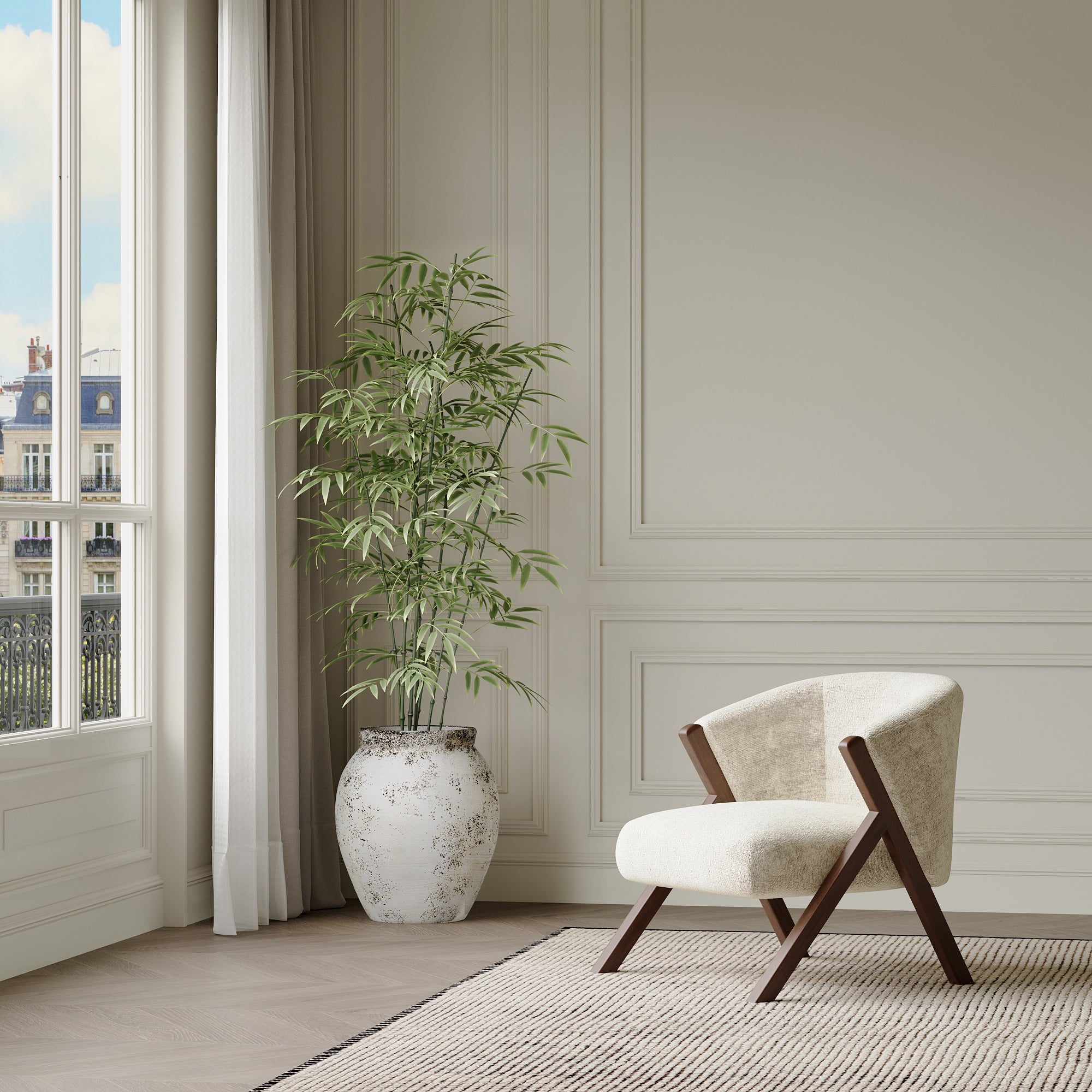 Cache-Pot Antica col droit 52 cm