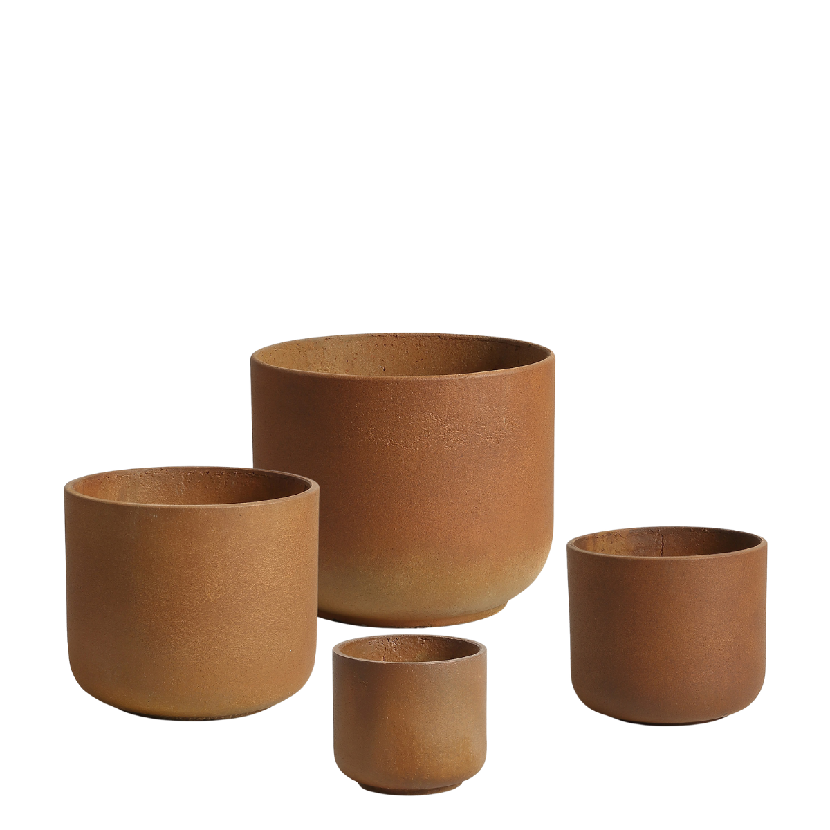 4 Cache-Pots Terra orange terracotta