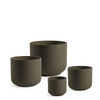 4 Cache-Pots Terra marron granito