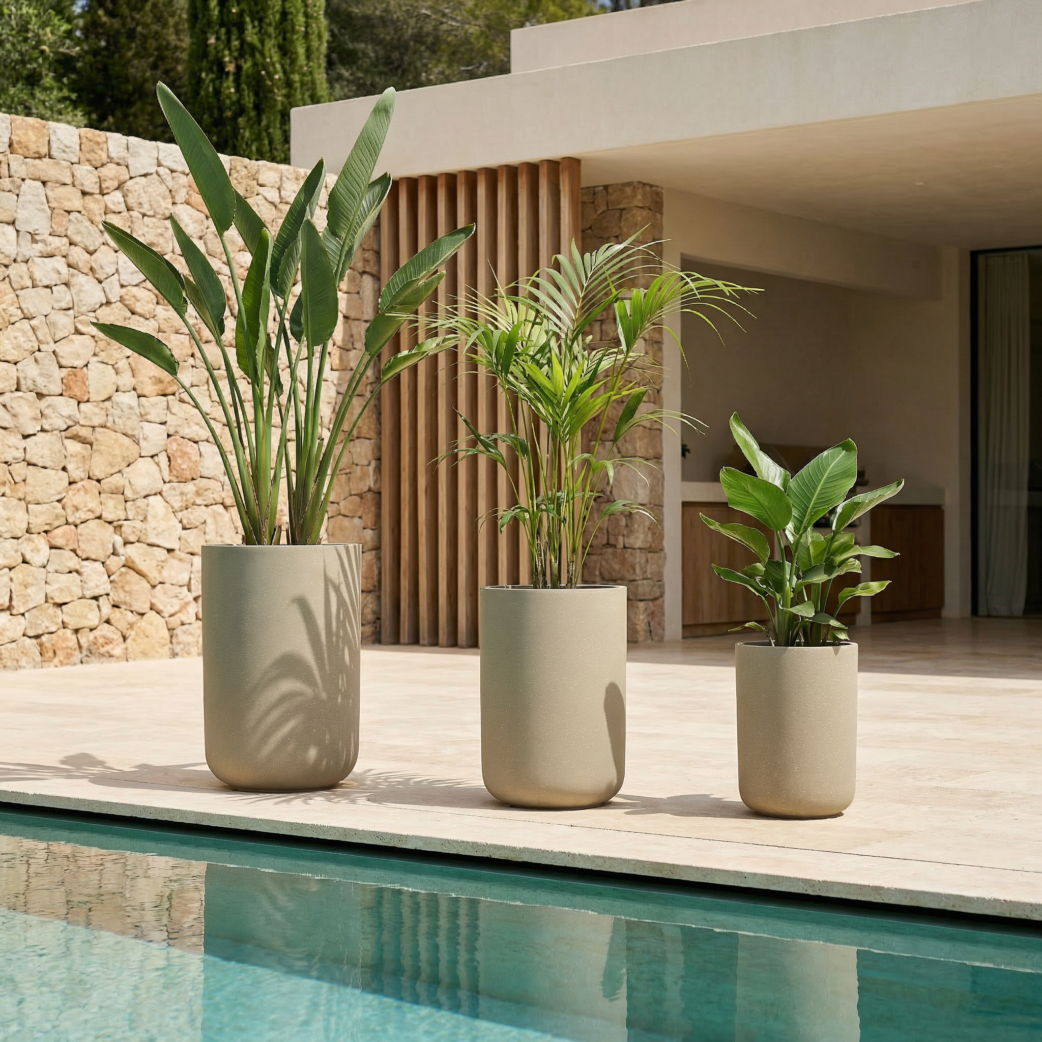 Cache-Pot Terra allongé 60 cm