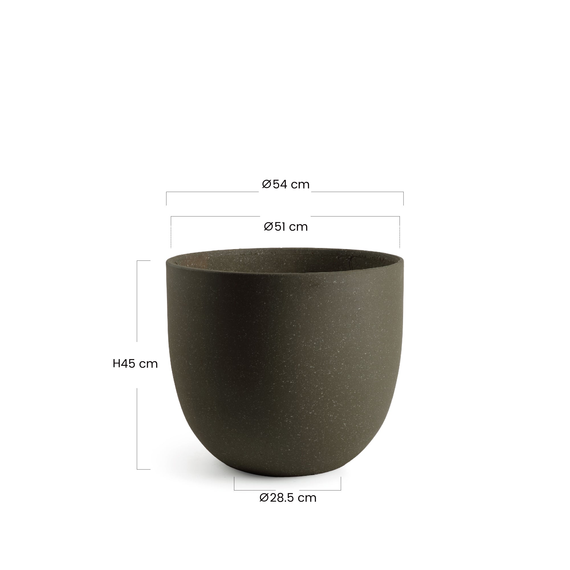 Cache-Pot Terra arrondi 54 cm