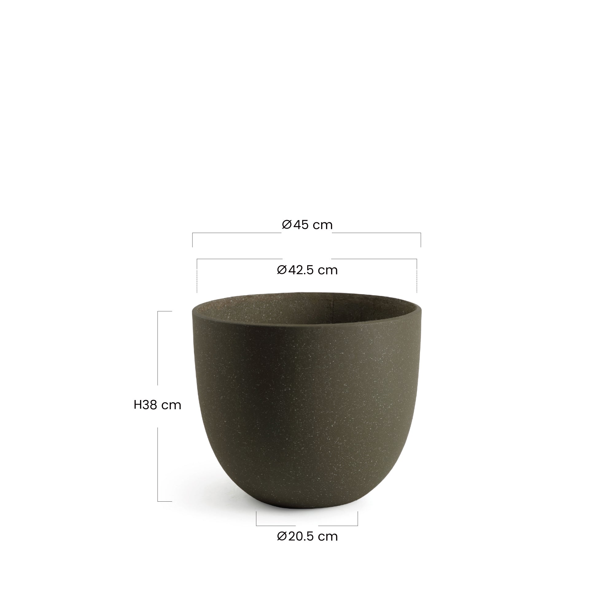 Cache-Pot Terra arrondi 45 cm