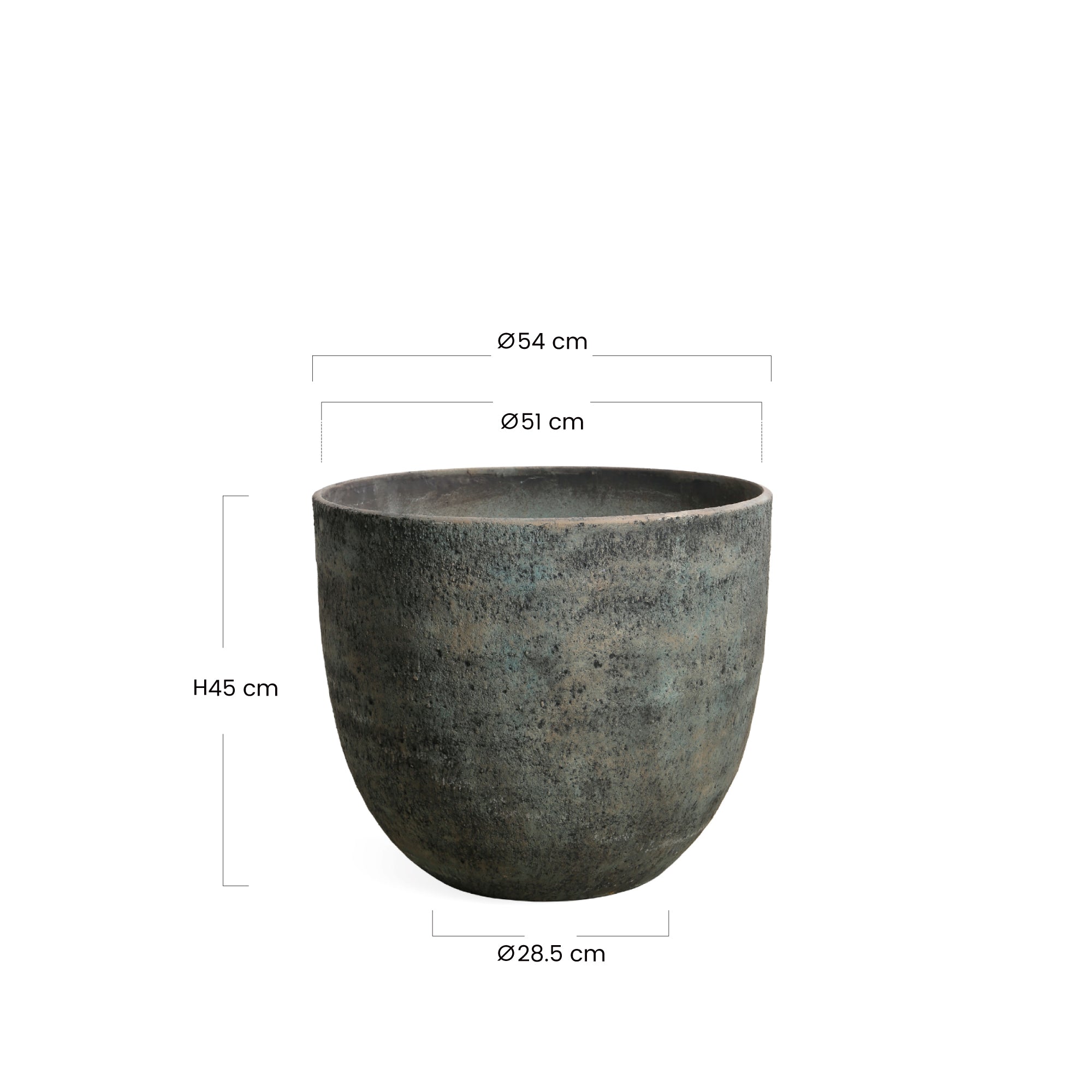 Cache-Pot Terra arrondi 54 cm