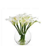 Composition d'Arums en vase 45 cm