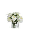 Composition de Roses en vase 17 cm