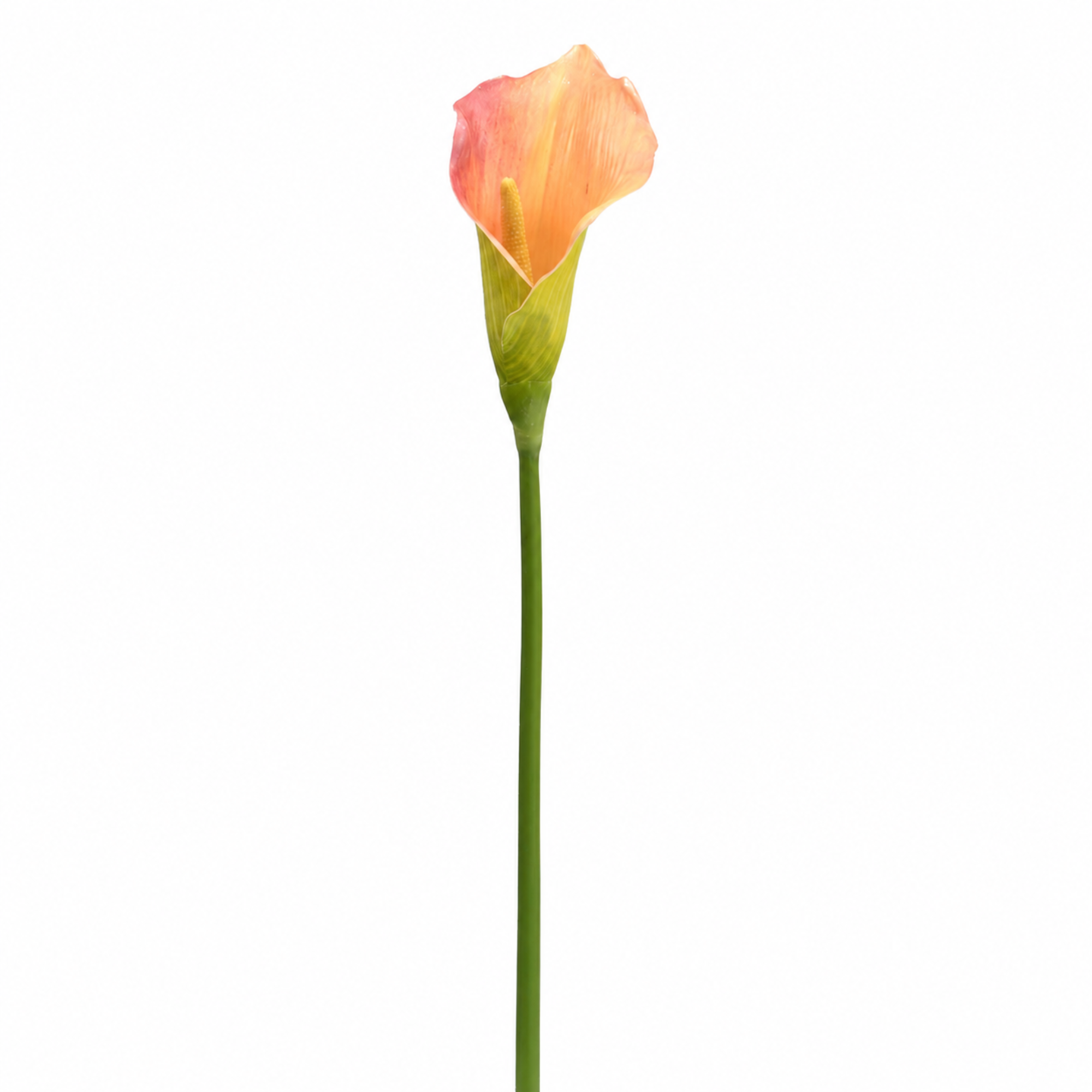 Tige d'Arum 75 cm orange, fleur artificielle, vue complémentaire, Sia Deco