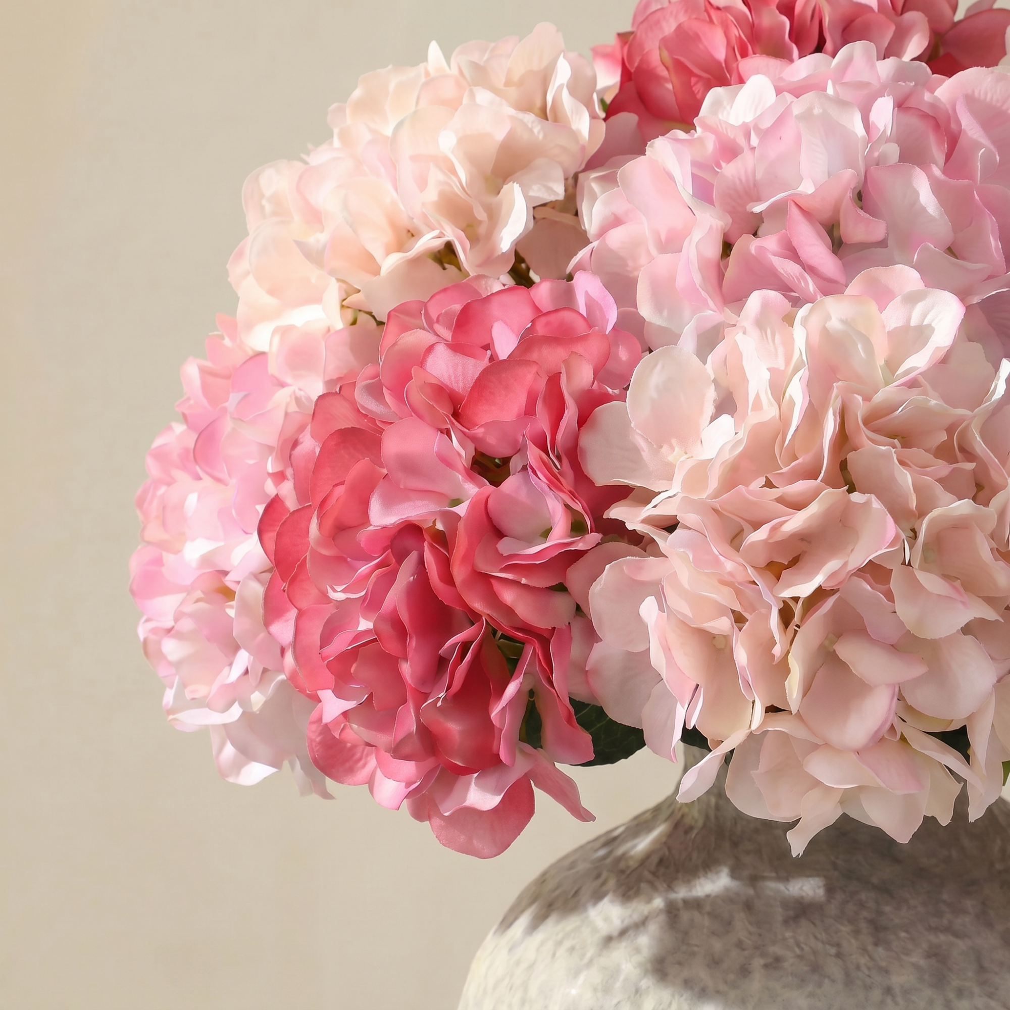 Bouquet d’Hortensia rose 12 tiges