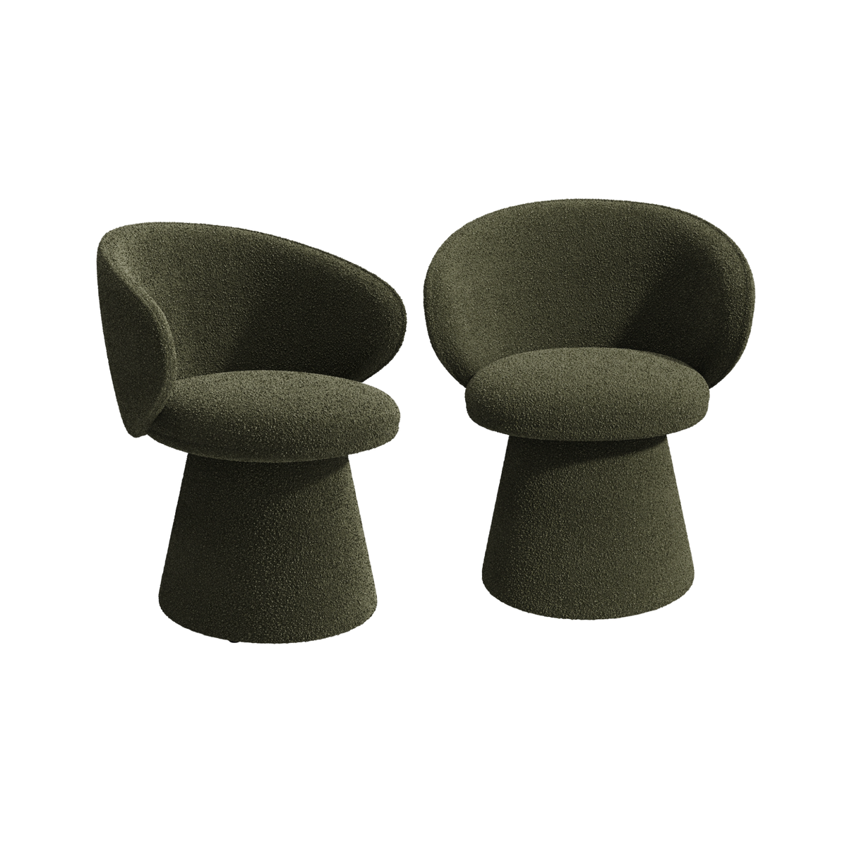 Lot de 2 fauteuils rotatif 180° Flare