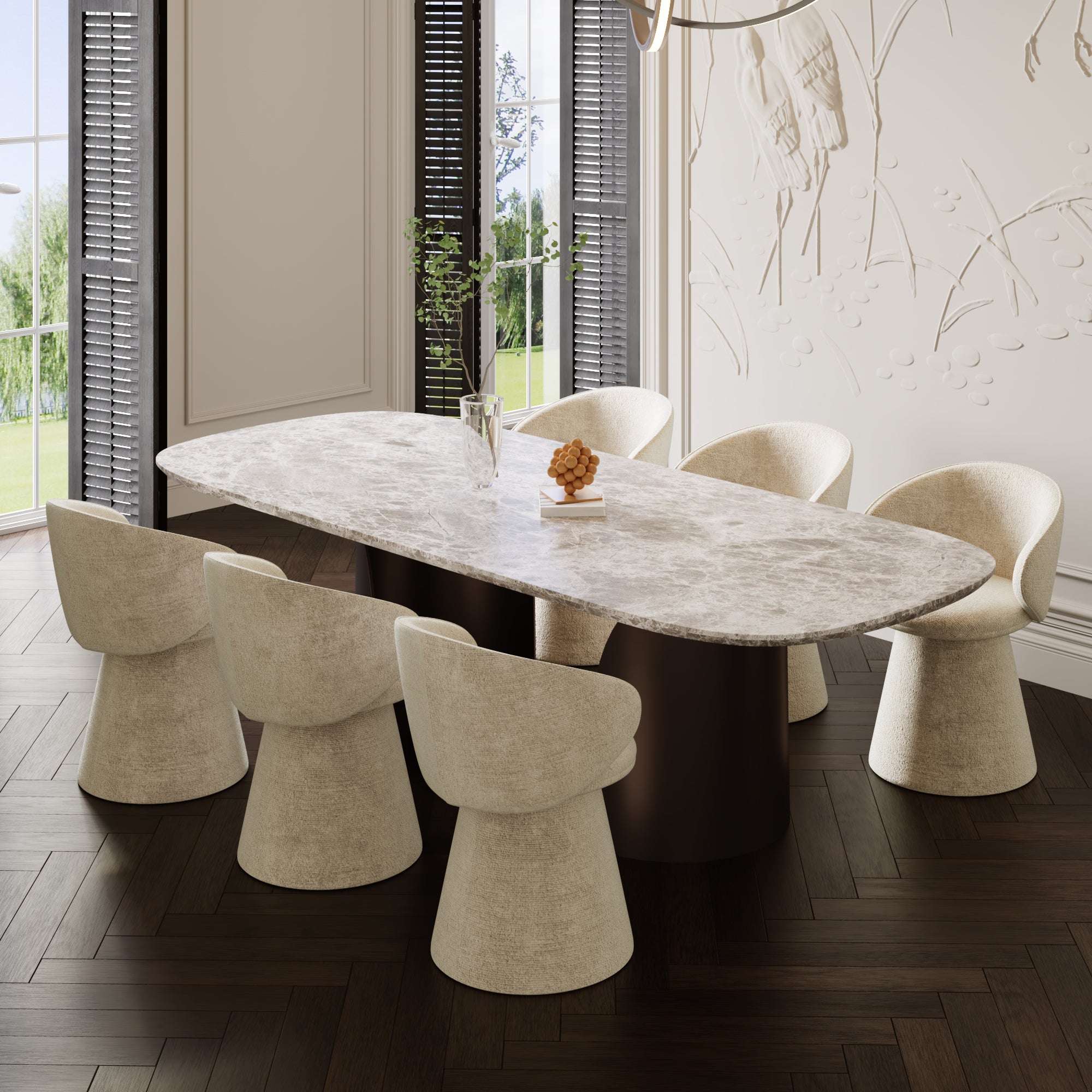 Lot de 2 fauteuils rotatif 180° Flare