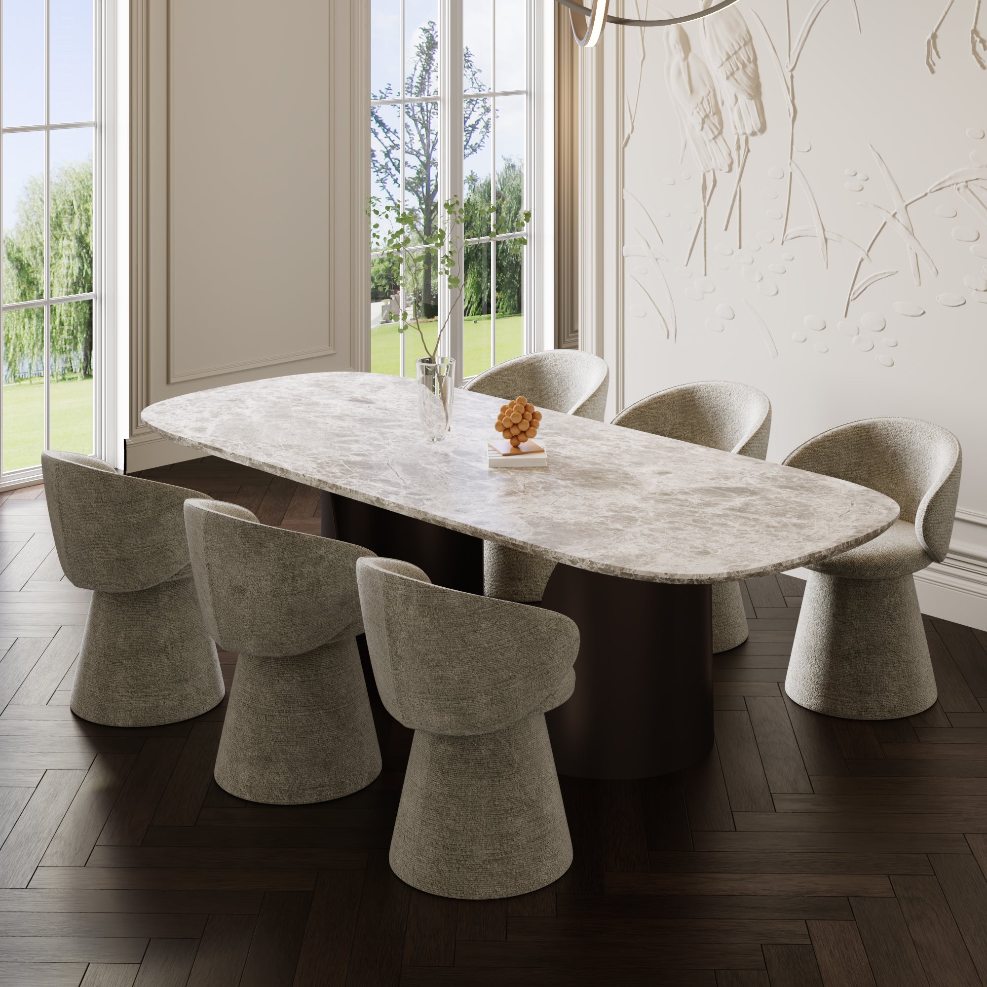 Lot de 2 fauteuils rotatif 180° Flare