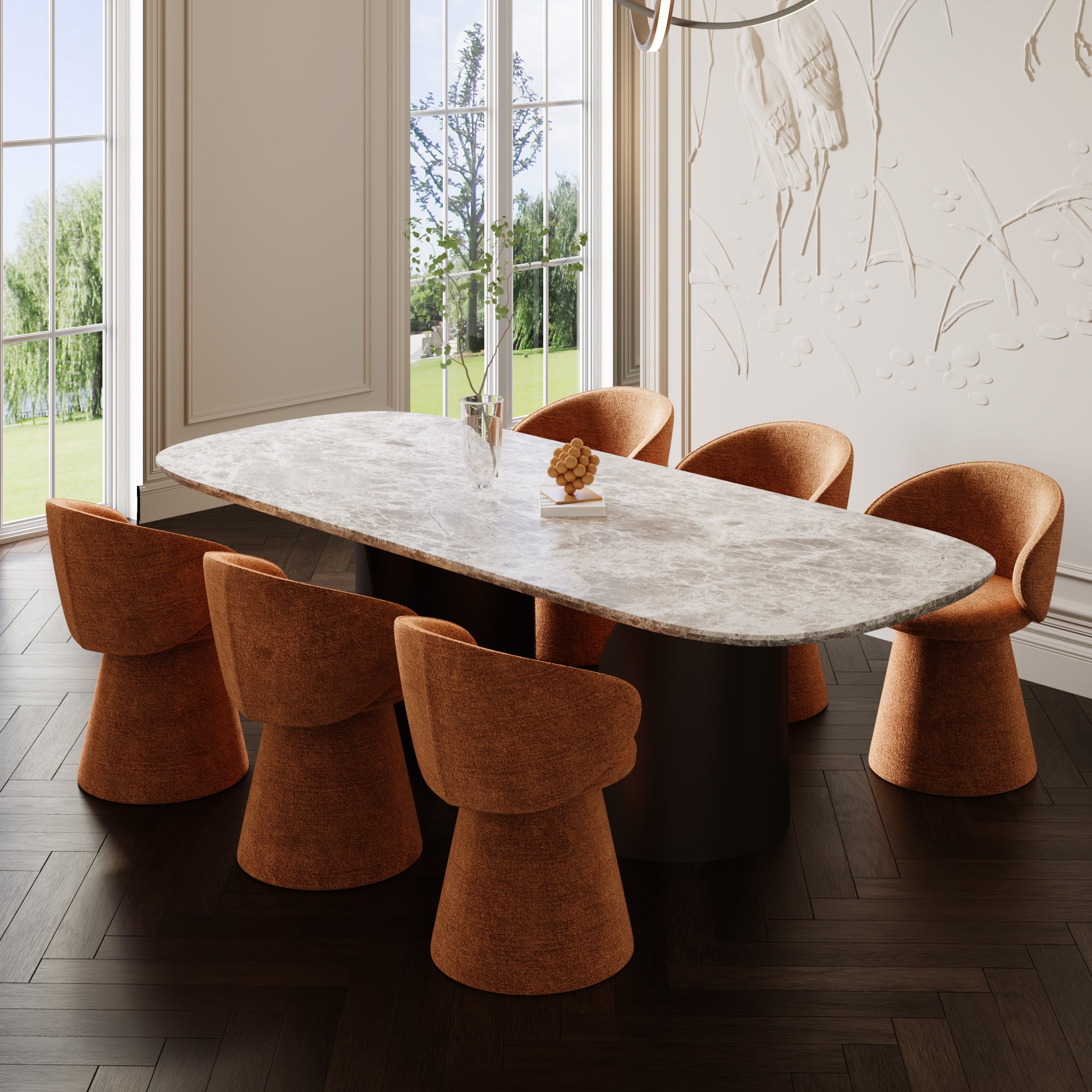 Lot de 2 fauteuils rotatif 180° Flare