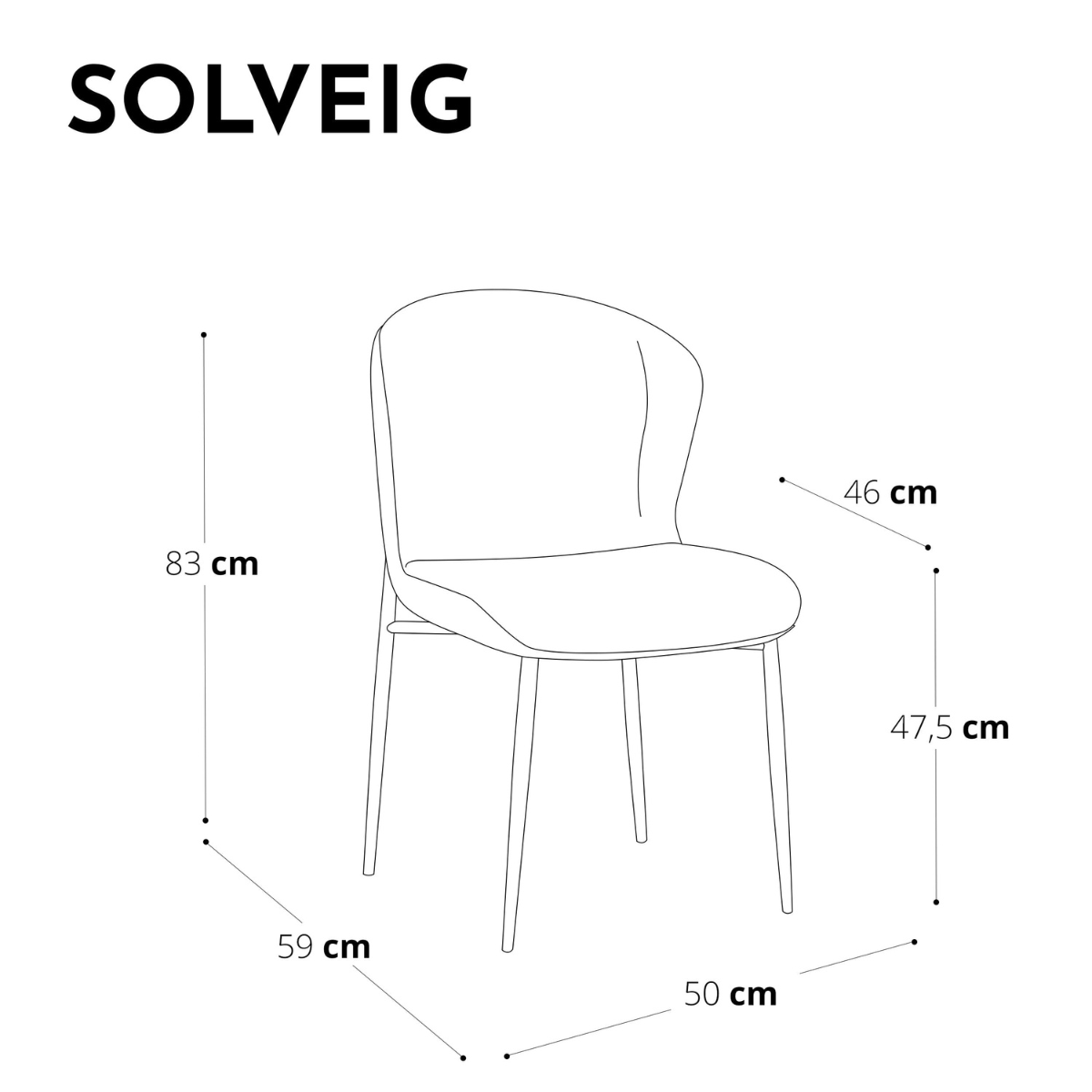 Set di 2 sedie SOLVEIG Tessuto intrecciato, gambe dorate