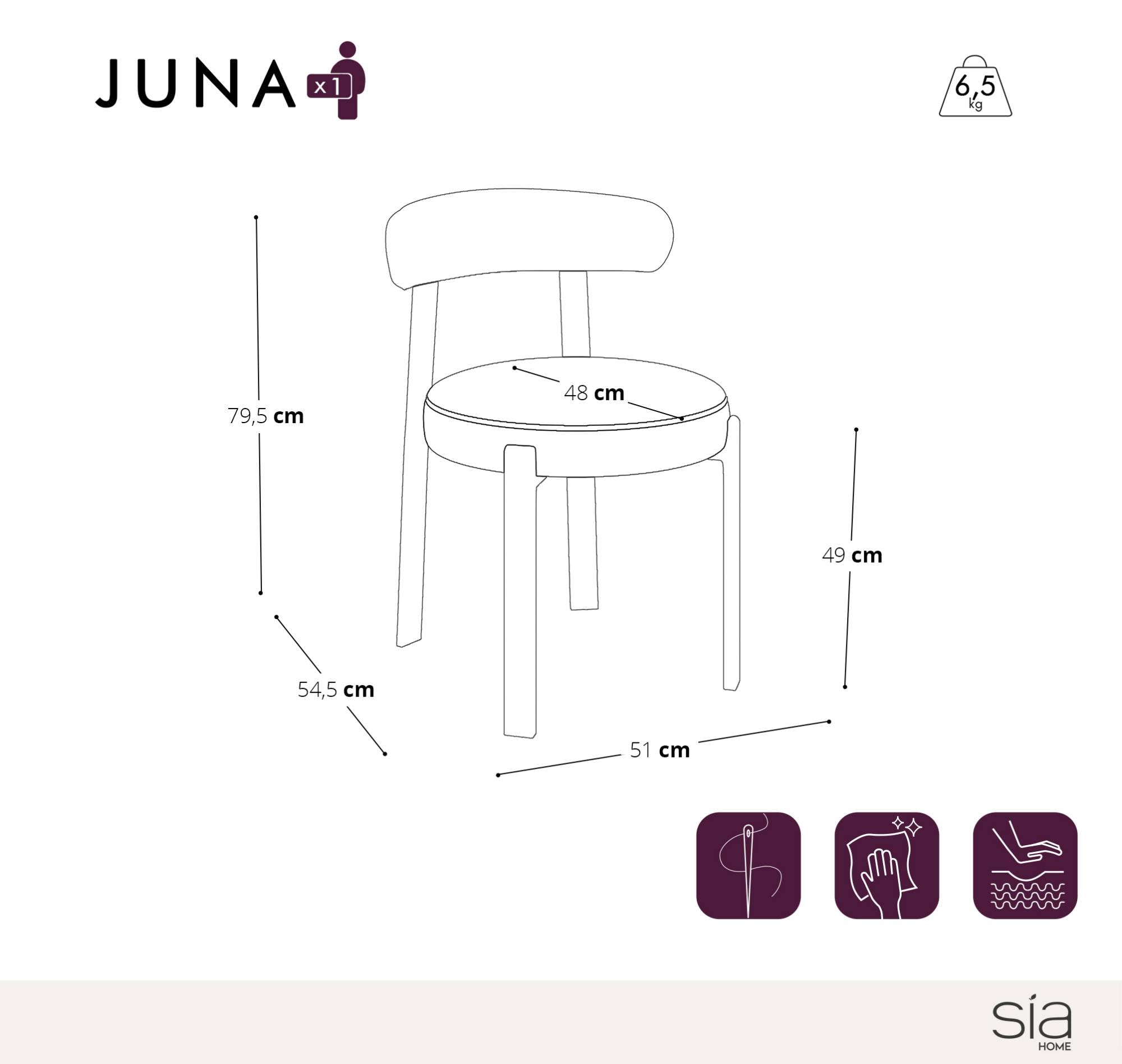 Lot de 2 chaises Juna