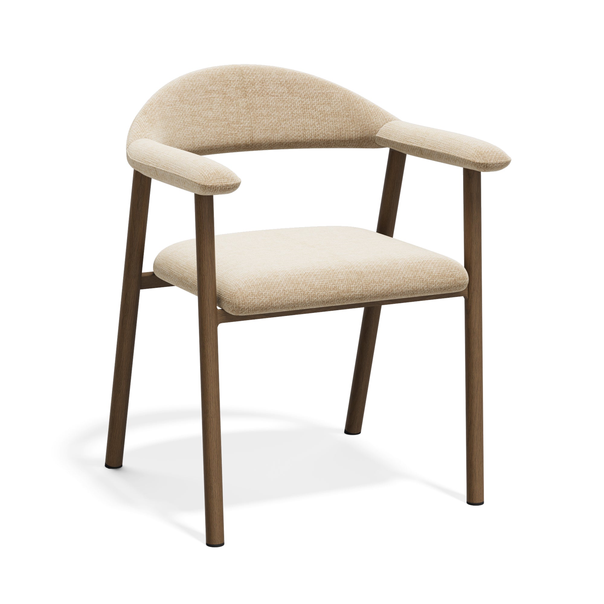 Set di 2 sedie Hudson con gambe in finitura rovere scuro