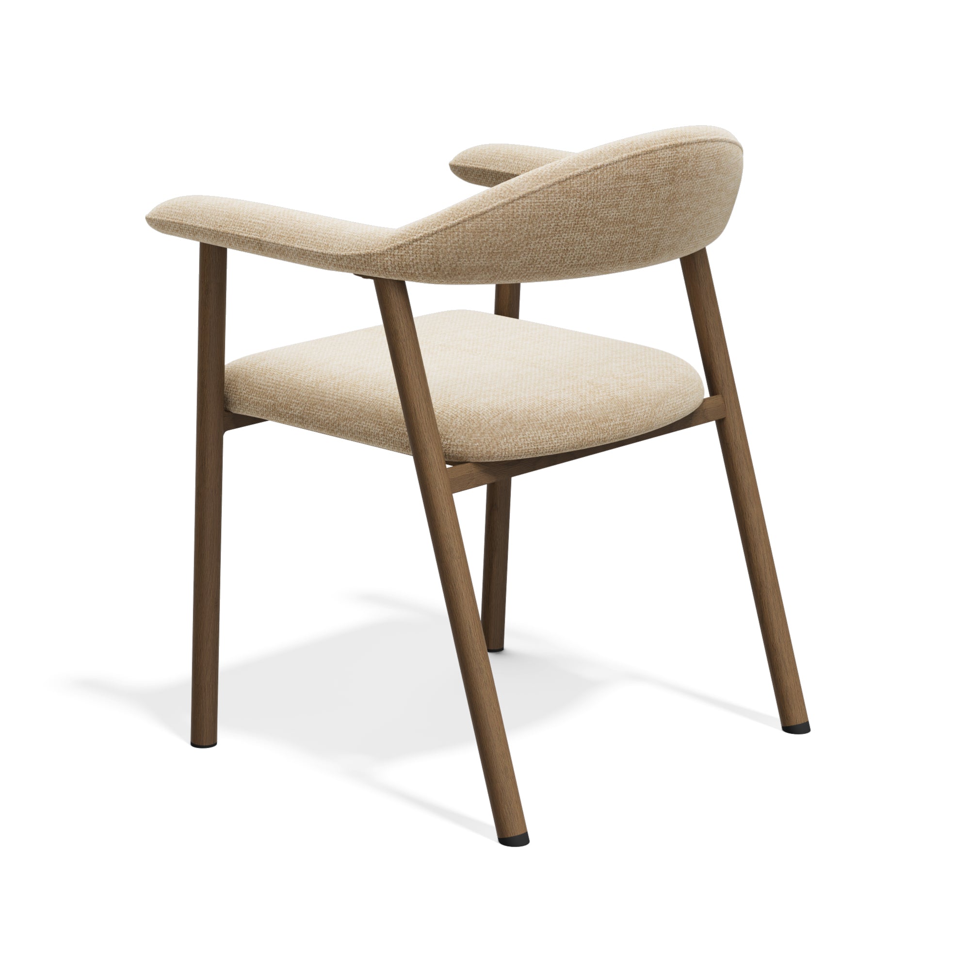 Set di 2 sedie Hudson con gambe in finitura rovere scuro