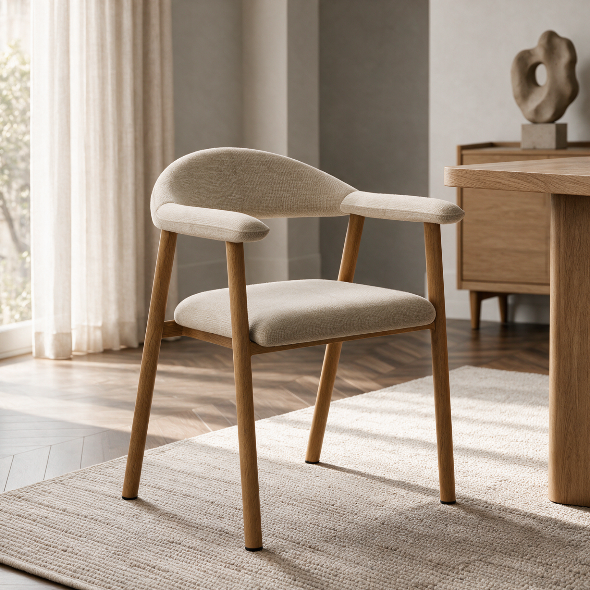 Lot de 2 chaises Hudson pieds chêne