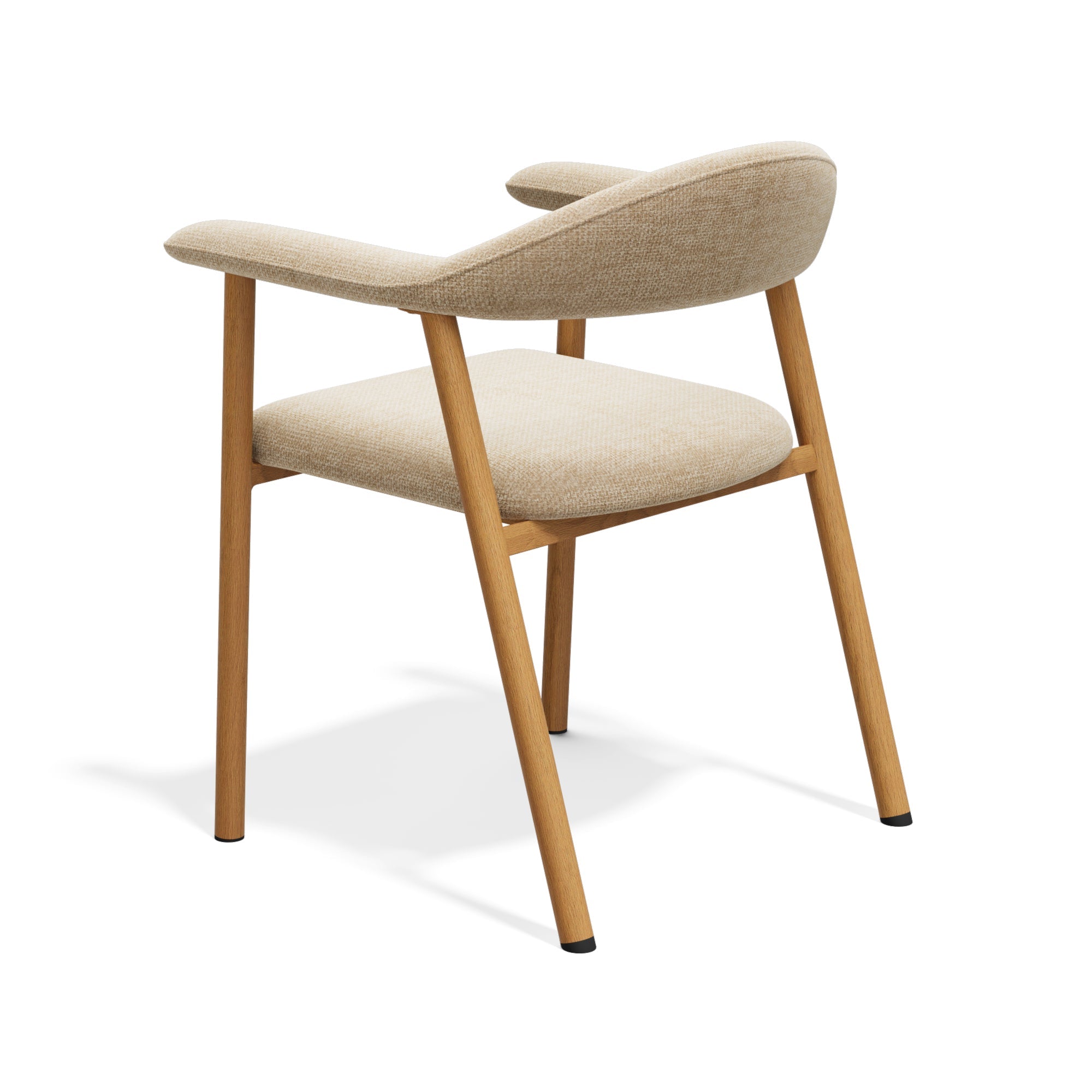 Lot de 2 chaises Hudson pieds chêne