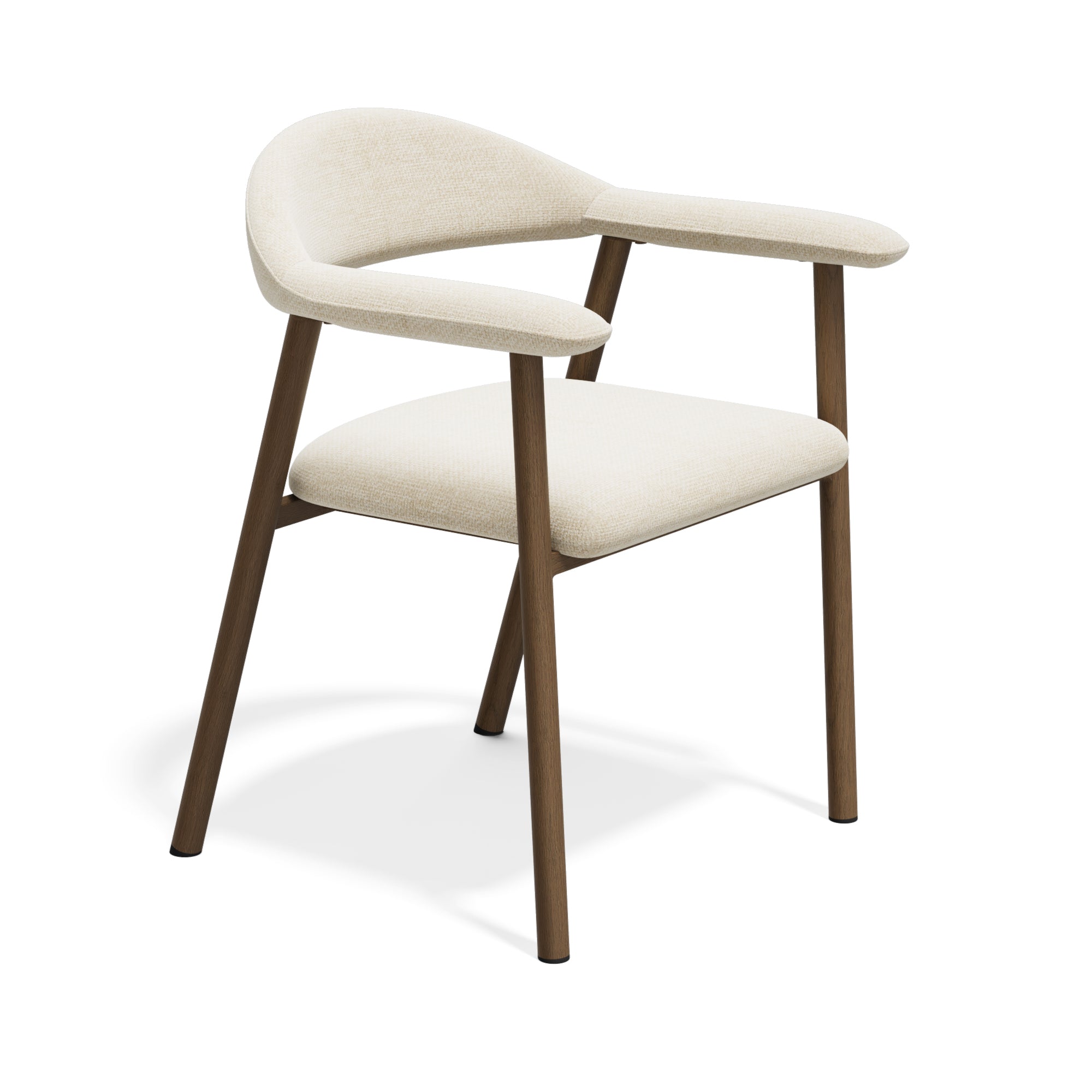 Set di 2 sedie Hudson con gambe in finitura rovere scuro