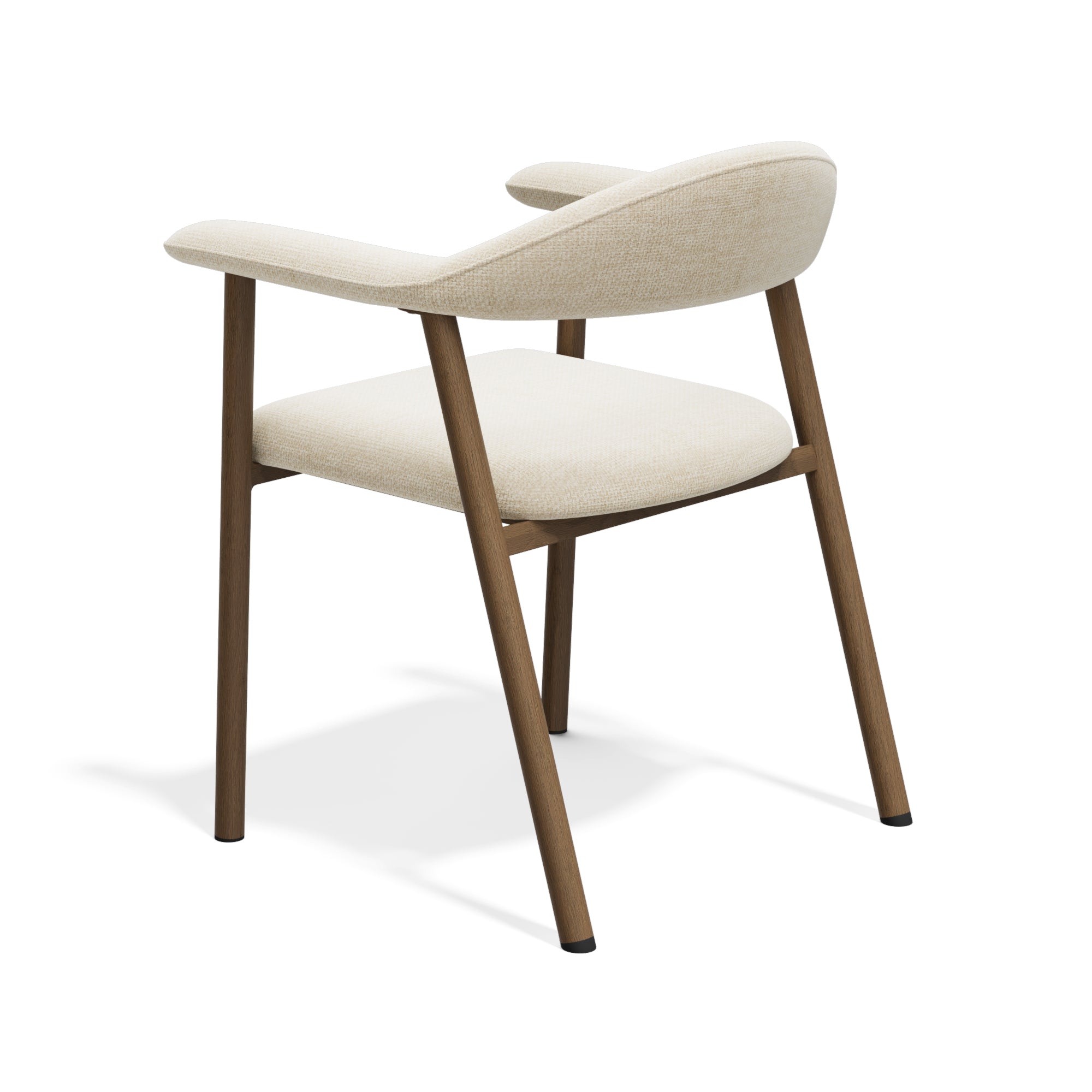 Set di 2 sedie Hudson con gambe in finitura rovere scuro