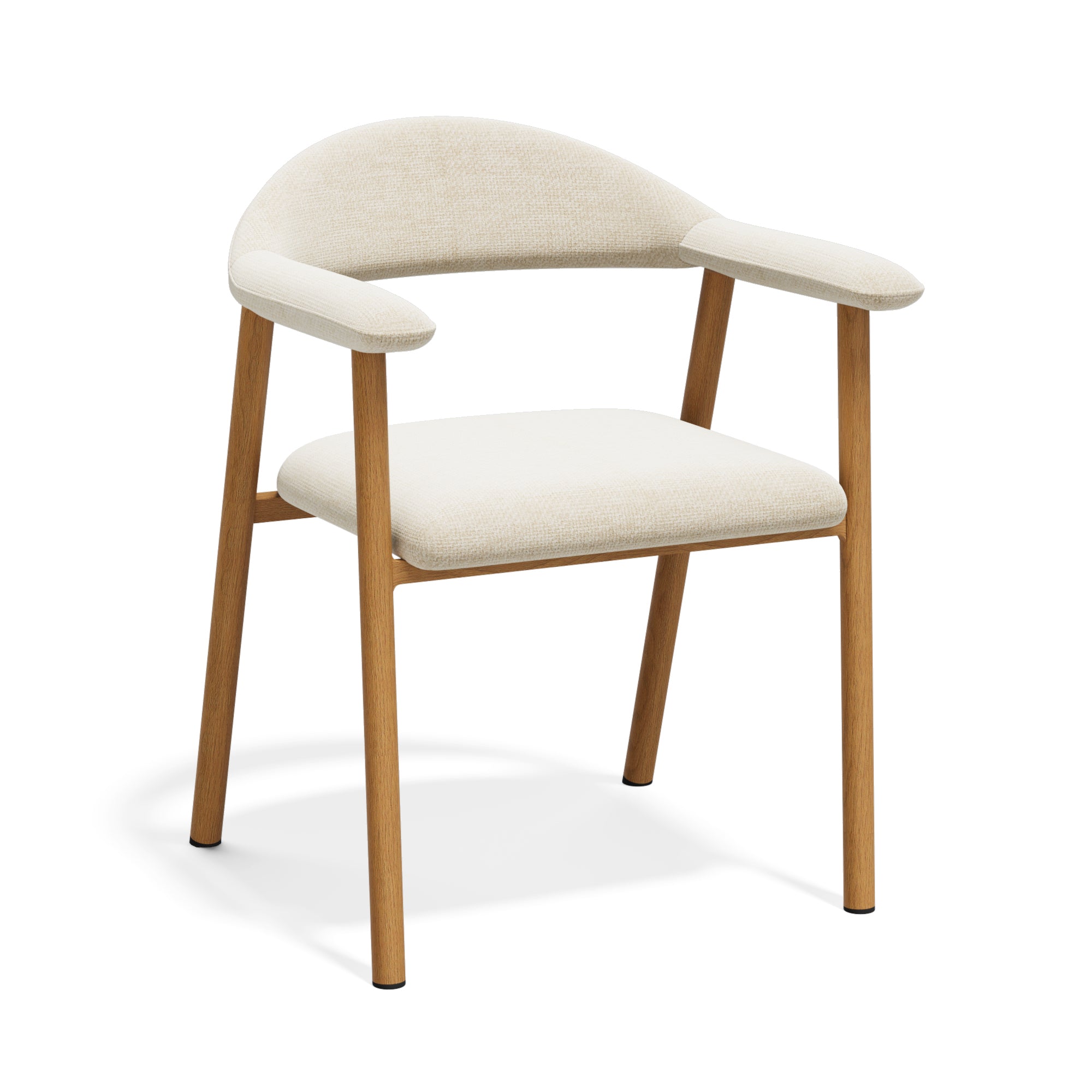 Lot de 2 chaises Hudson pieds chêne