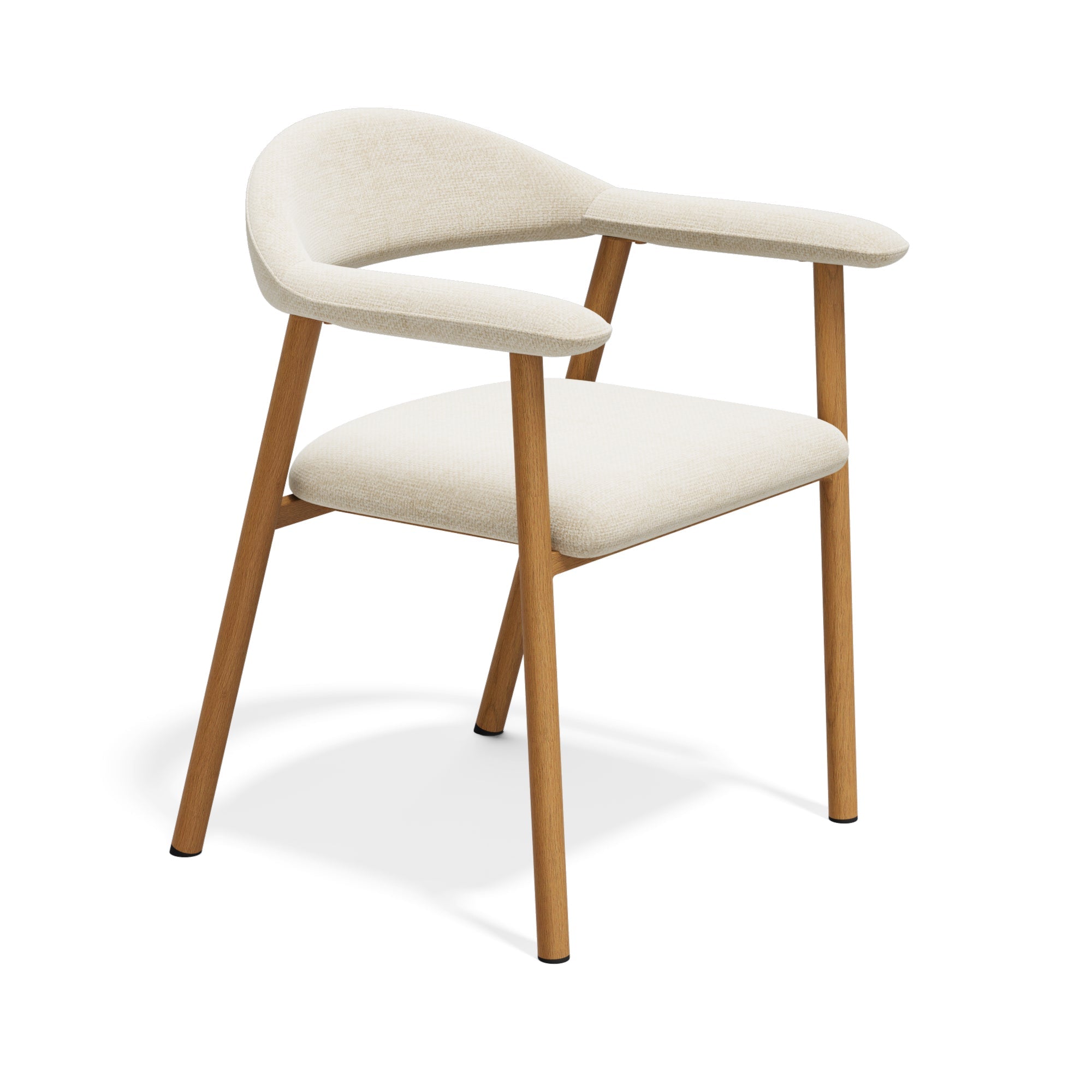 Lot de 2 chaises Hudson pieds chêne