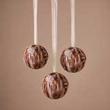 Boule de Noël Plumes marron
