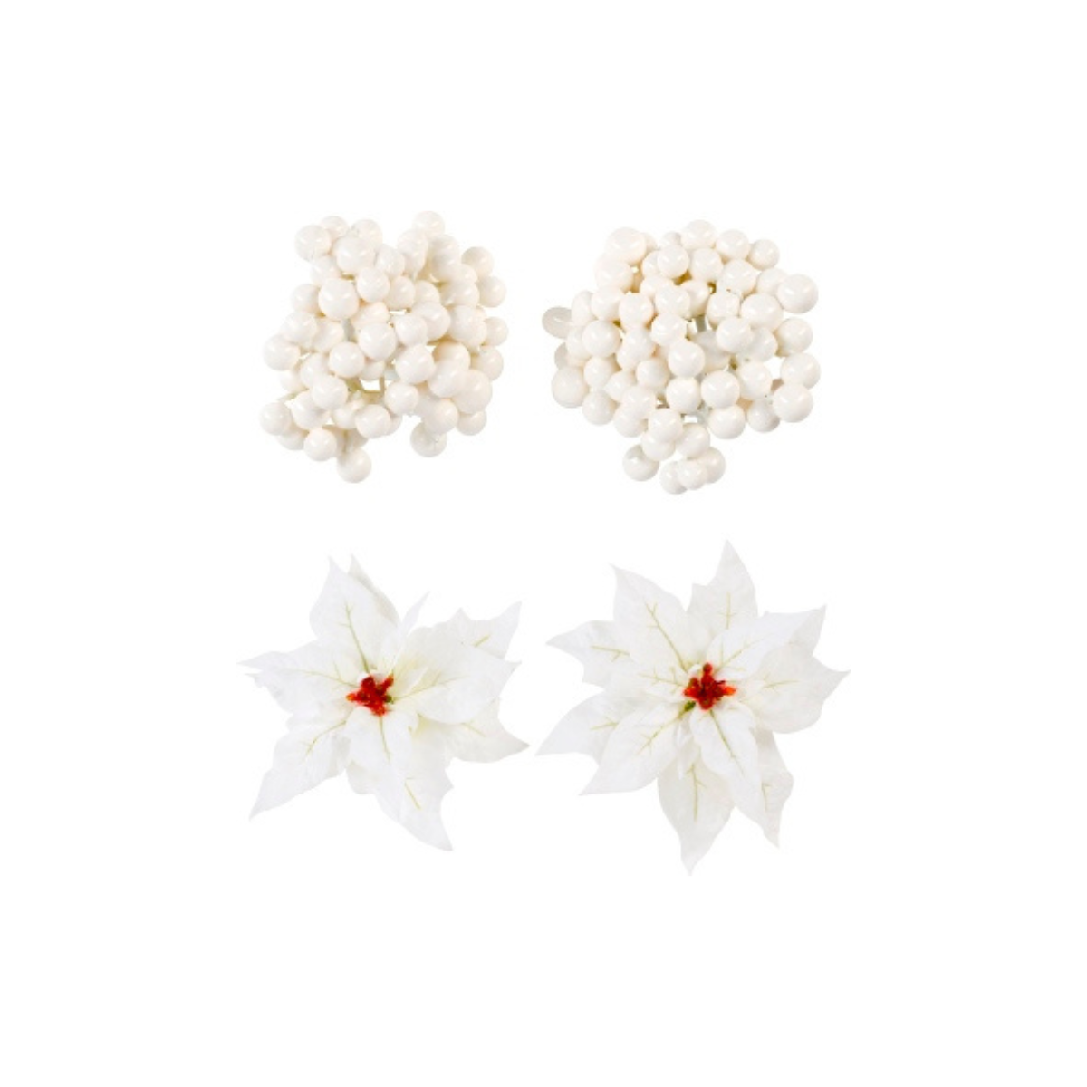 Clip Bacche e Stella di Natale NOEL
