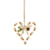 Corazon madera navidad colgante h14
