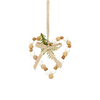 Corazon madera navidad colgante h11