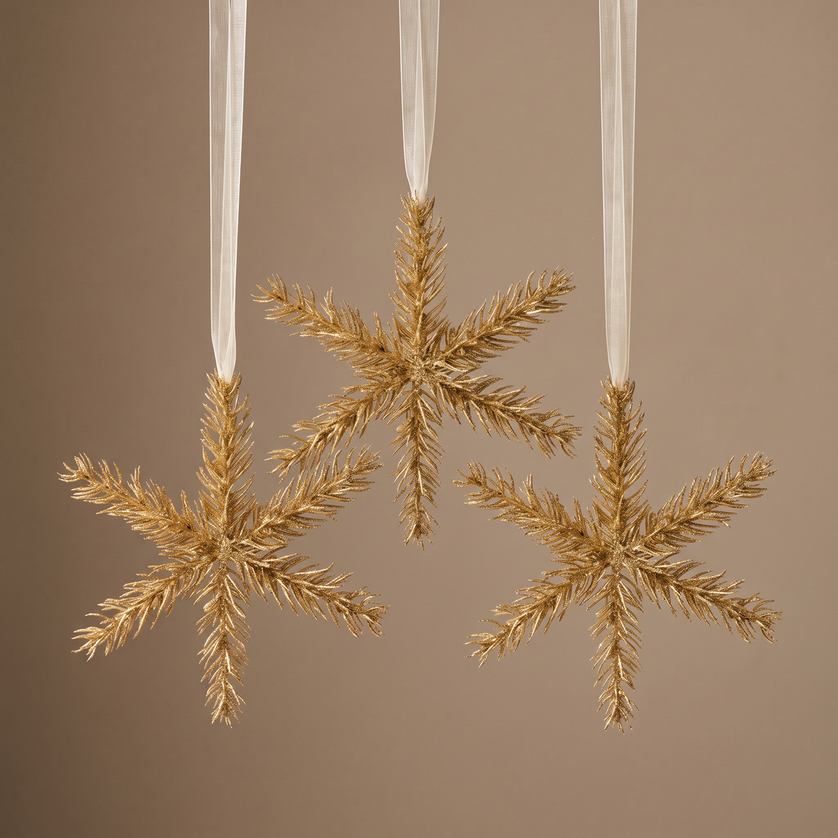 Suspension de Noël Étoile Dorée Doré